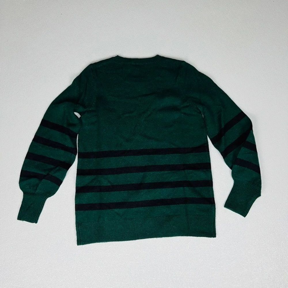 Michael Kors Womens Striped Pullover Sweater Green Size S NWT - Picture 8 of 11